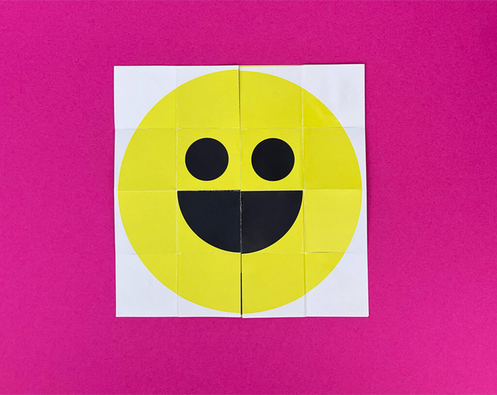 a photo presenting a happy smiley 