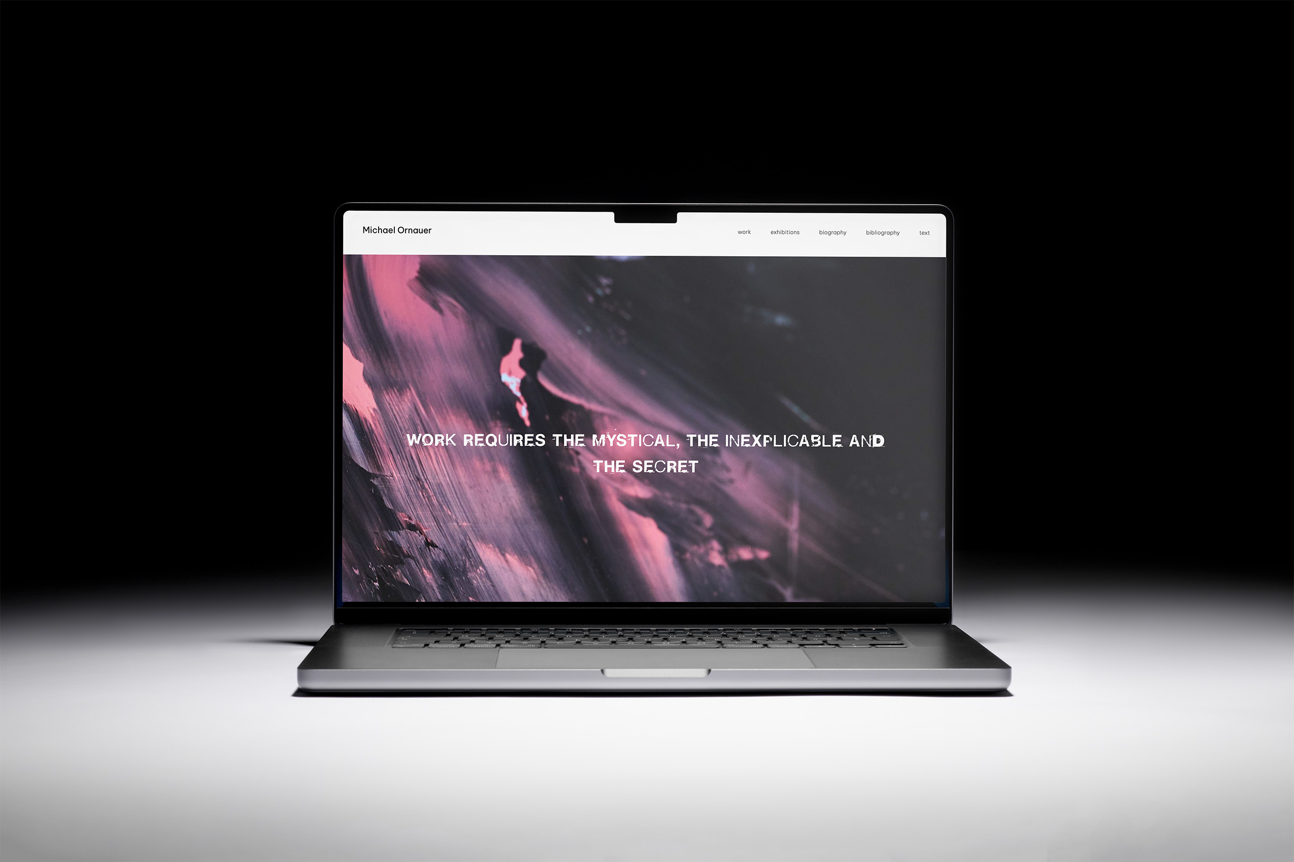 a computer with the homepage of the website www.ornauer.com 