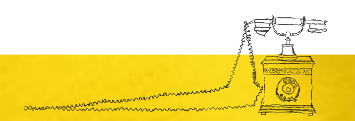 illustration of an old phone